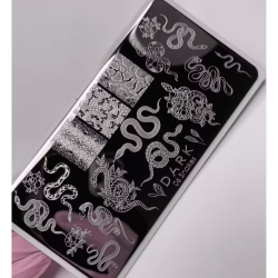 Placa Stamping DARK 06 Serpientes, (Pequeña)