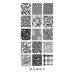 Placa Stamping DARK 08 ,...