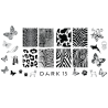 Placa Stamping DARK 15 Print y Animales, (Pequeña)