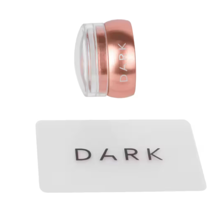 Kit de stamping, Sello para estampar y raspador Dark, oro rosado