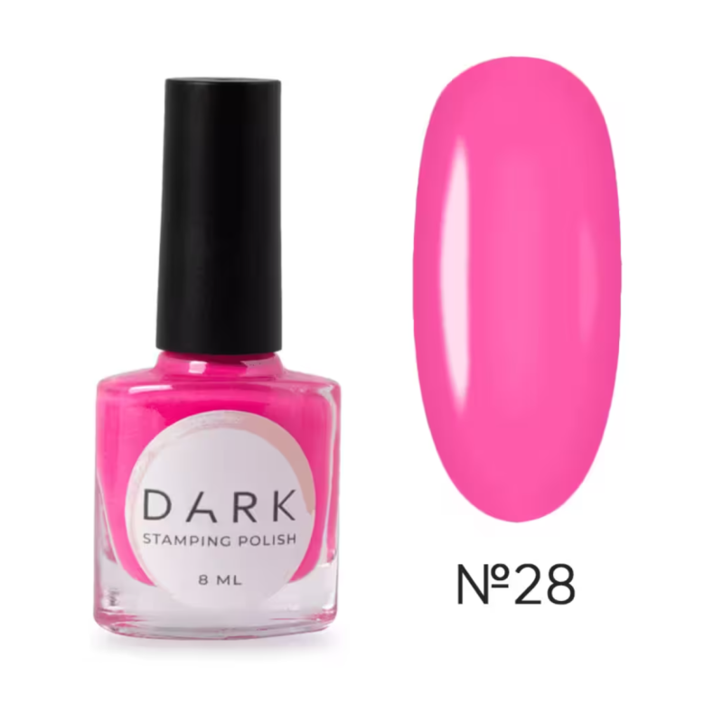 Esmalte Stamping Dark 28, Rosa Neón, 8ml