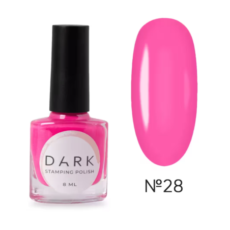 Esmalte Stamping Dark 28, Rosa Neón, 8ml