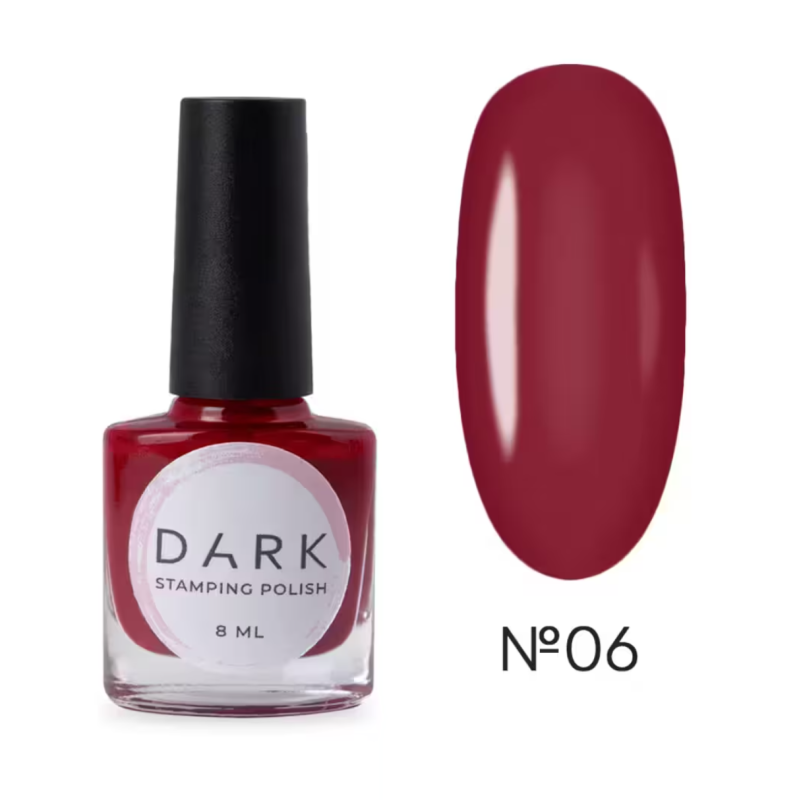 Esmalte Stamping Dark 06, Rojo, 8ml