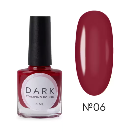 Esmalte Stamping Dark 06, Rojo, 8ml