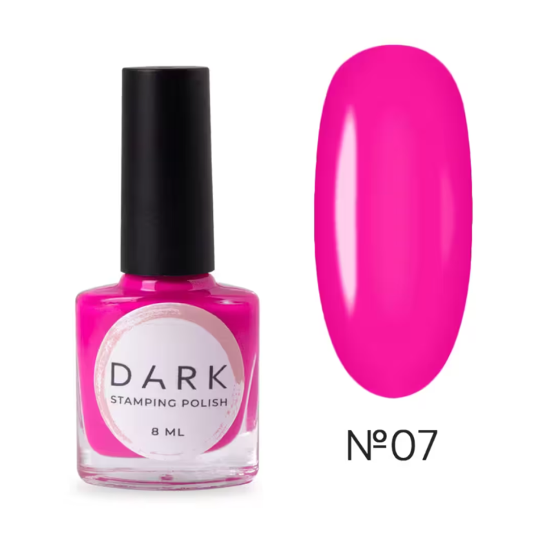 Esmalte Stamping Dark 07, Frambuesa, 8ml
