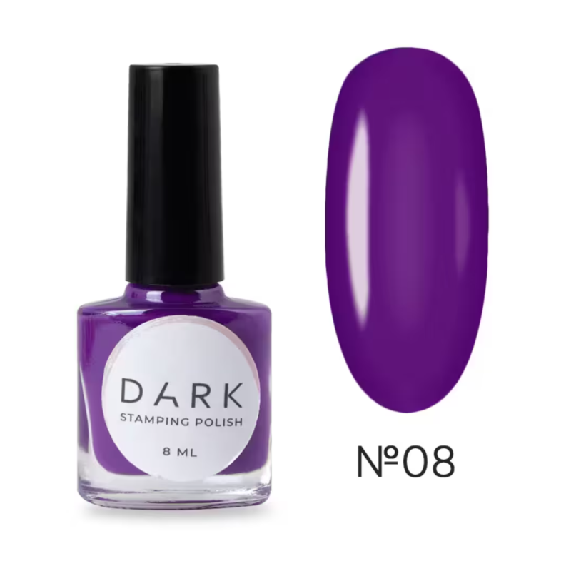 Esmalte Stamping Dark 08, Morado, 8ml