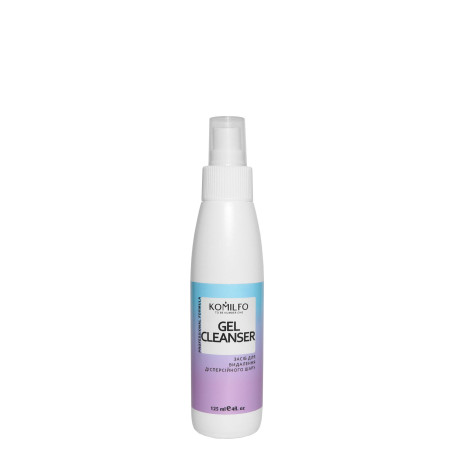 Gel Cleanser Komilfo, liquido para eliminar pegajosidad, limpiar pinceles y lámparas UV, 125 ml