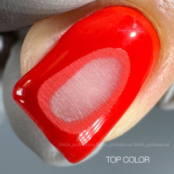 Top RED Saga, Top de color rojo sin capa pegajosa, 9 ml