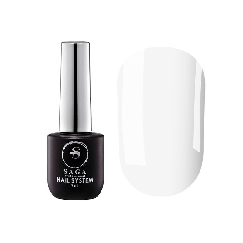 Top White Saga, Top de color Blanco sin capa pegajosa, 9 ml