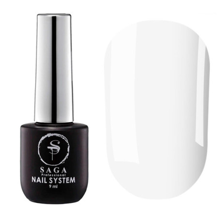 Top White Saga, Top de color Blanco sin capa pegajosa, 9 ml