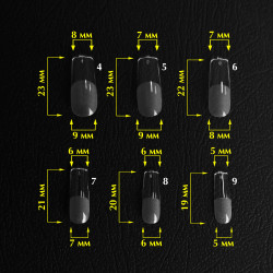 Tips Moldes SOFAST NAIL FORMS Komilfo  Scuare, 240uds