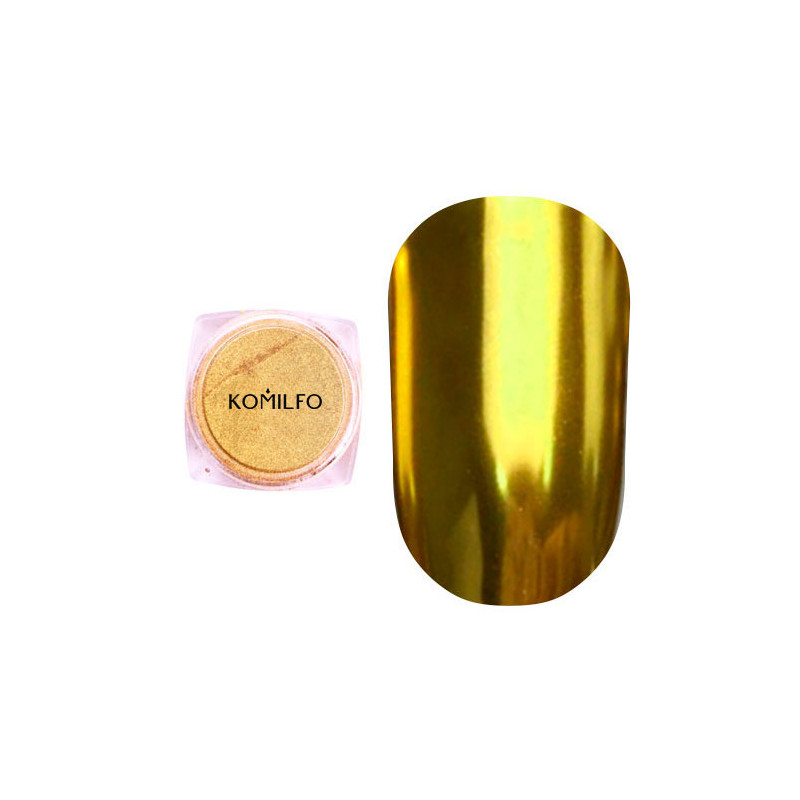 Mirror Powder N°002 (Polvo efecto espejo), Color Oro, Komilfo, 0,5gr