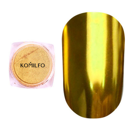 Mirror Powder N°002 (Polvo efecto espejo), Color Oro, Komilfo, 0,5gr