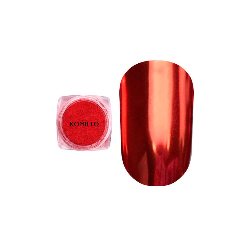 Mirror Powder N°006 (Polvo efecto espejo), Color Rojo, Komilfo, 0,5gr