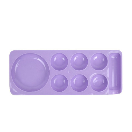 Paleta de plastico, Color Lila Pastel, 15x6 cm