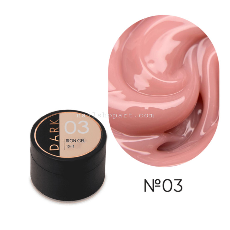 Gel Constructor Iron Gel 03 DARK, Rosa, 15ml