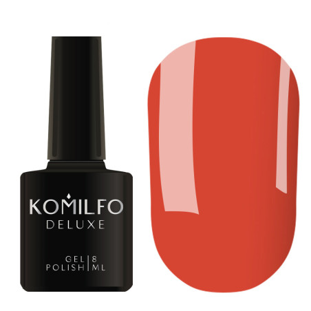 Esmalte Semipermanente D078 Rojo Coral , Komilfo,8 ml