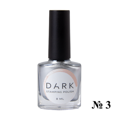Esmalte Stamping Dark 03, Plata, 8ml