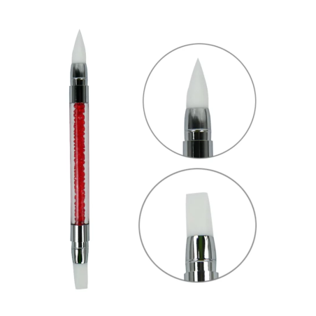 Lápiz de silicona de doble punta para piedras, geles y plastilinas Gel 3D