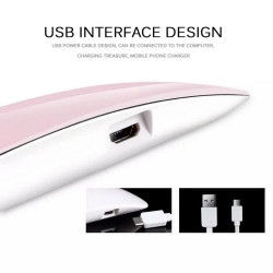 Lámpara LED/UV Sun mini, 6W, rosa