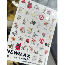 Pegatina al agua con foil,...