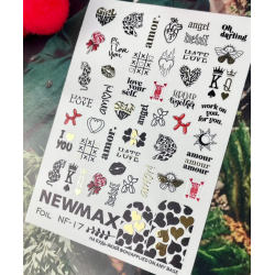 Pegatina al agua con foil,...