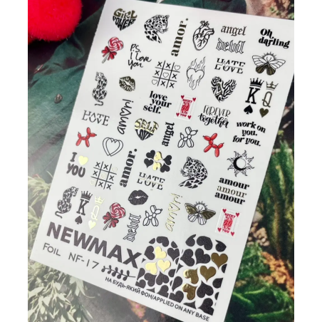 Pegatina al agua con foil, Newmax NF-19