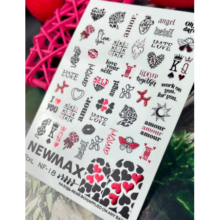 Pegatina al agua con foil, Newmax NF-20