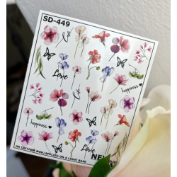 Pegatina al agua colorida...