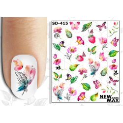 Pegatina al agua colorida...