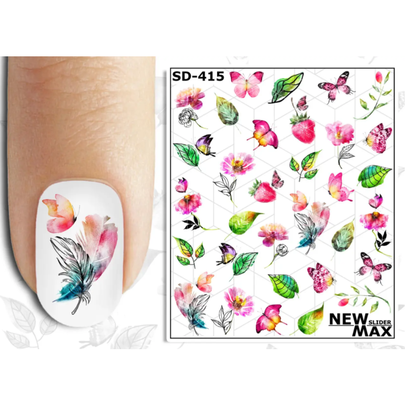 Pegatina al agua colorida SD-415