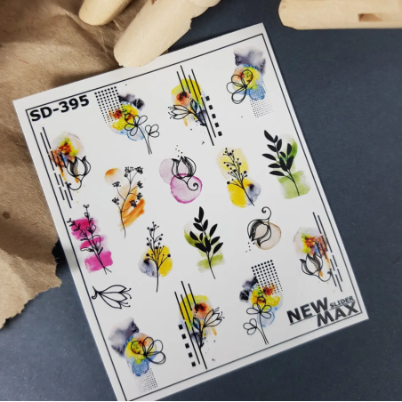 Pegatina al agua colorida SD-395