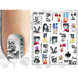 Pegatina al agua colorida...