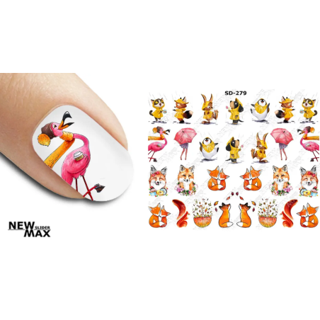 Pegatina al agua colorida SD-279