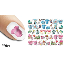 Pegatina al agua colorida...