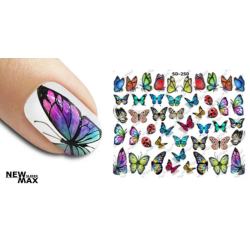 Pegatina al agua colorida...