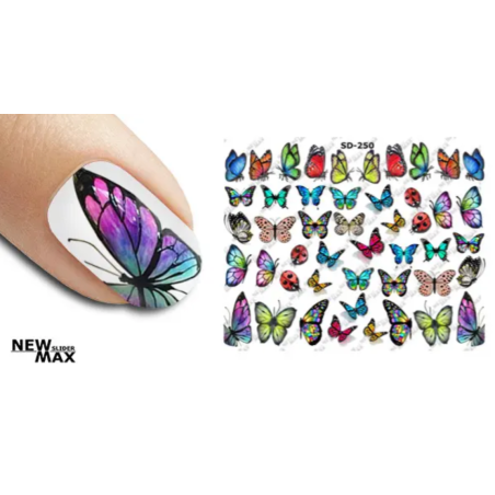 Pegatina al agua colorida SD-250