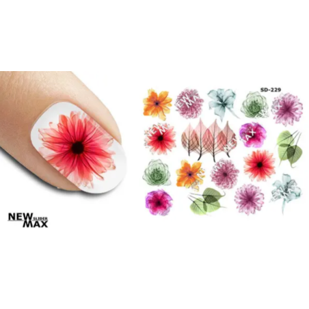 Pegatina al agua colorida SD-229