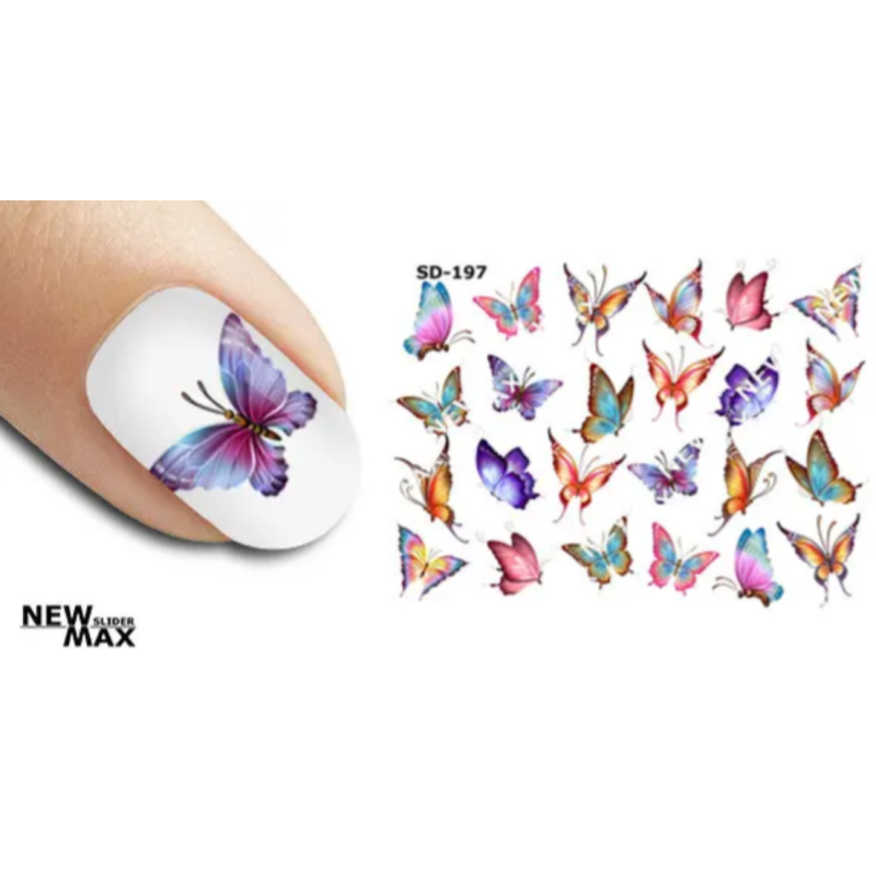 Pegatina al agua colorida SD-197