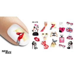 Pegatina al agua colorida...