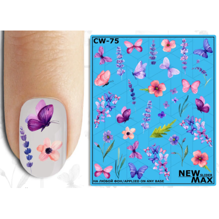 Pegatina al agua colorida CW-75