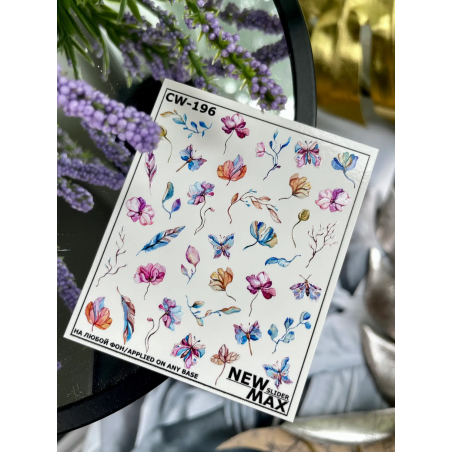 Pegatina al agua colorida CW-196
