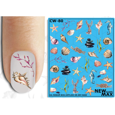 Pegatina al agua colorida CW-80