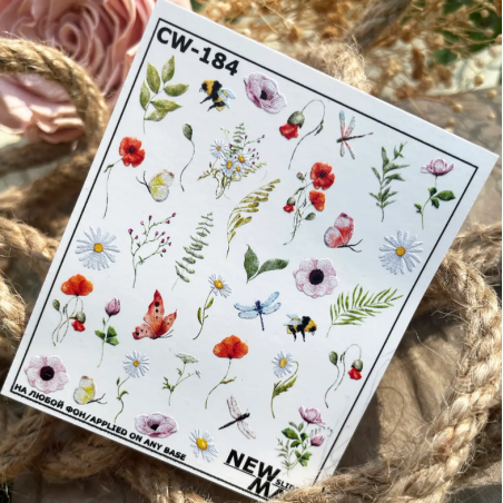 Pegatina al agua colorida CW-184