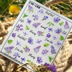 Pegatina al agua colorida...