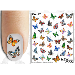 Pegatina al agua colorida...