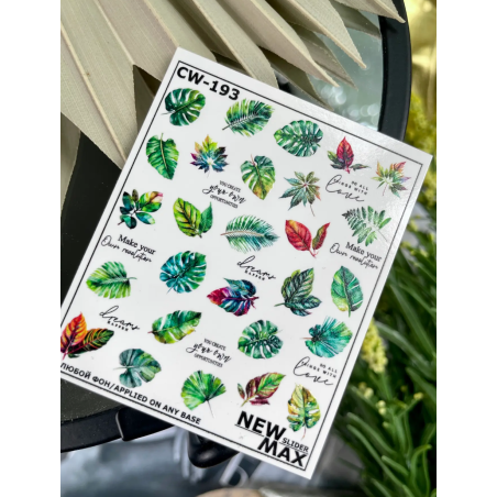 Pegatina al agua colorida CW-193