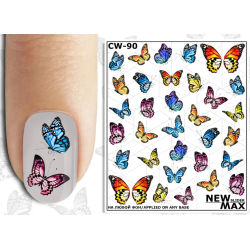 Pegatina al agua colorida...