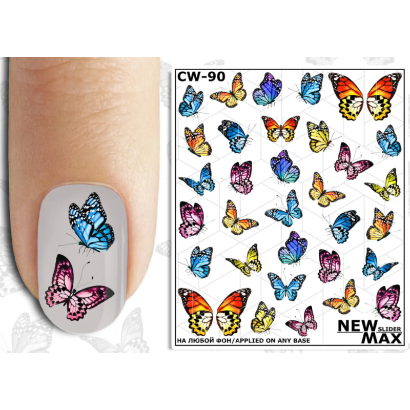 Pegatina al agua colorida CW-90