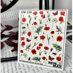 Pegatina al agua colorida...